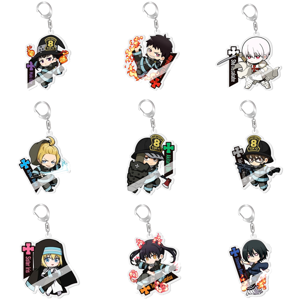 Campfire Cooking In Another World With My Absurd Skill Manga - Fire Force Shinra Kusakabe Anime Keychains
