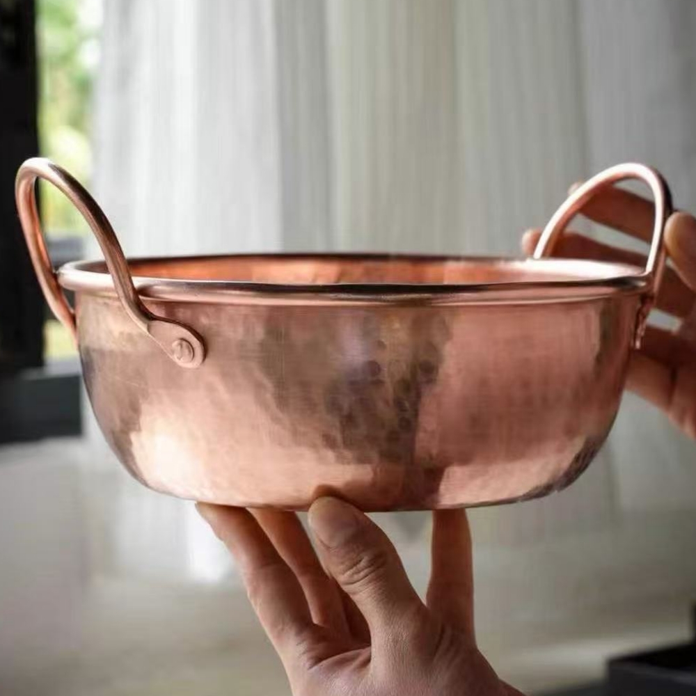 Vintage Camping Cooking Set - Vintage Copper Pot,Camping Food Pot Cooking