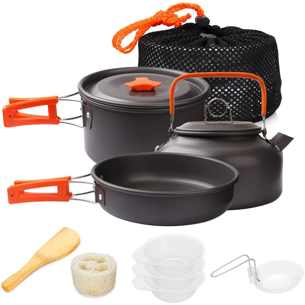 Camping Cooking Ware Set - 1pcs/1set Camping Cookware Kit Outdoor Cooking