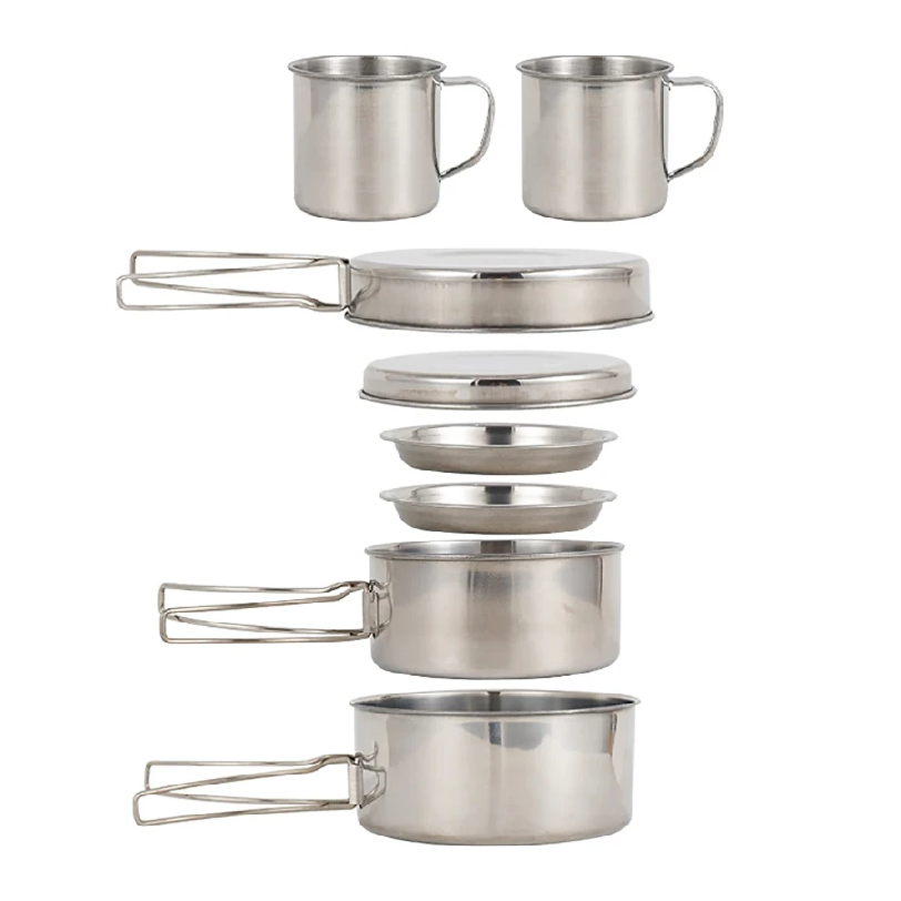 8pcs/Set Camping Cookware Mess - Camping Cooking Knife Set 评论和价格
