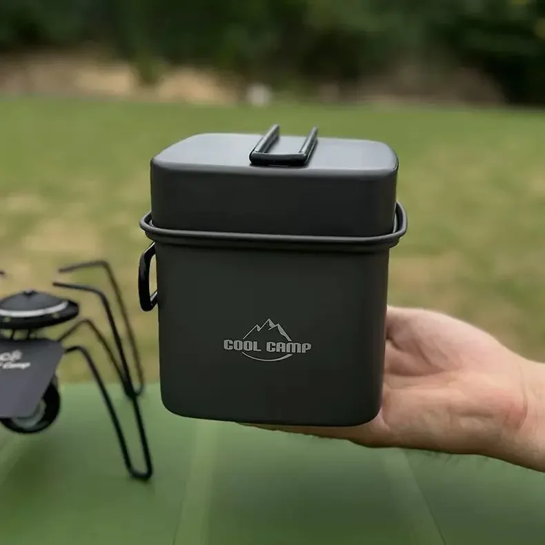 Outdoor Camping Square Pot Fol - Camping Cooking Box Set 评论和价格