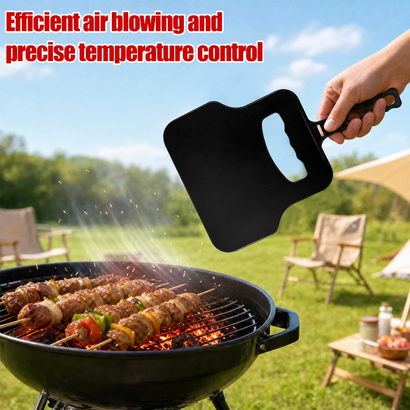 Manual Wind Maker Plastic Hand - Camping Cooking Device 评论和价格