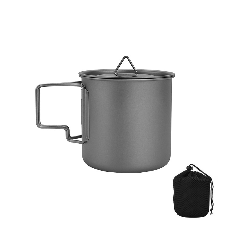 Titanium Camping Mug with Fold - Camping Cooking Ware Set 评论和价格