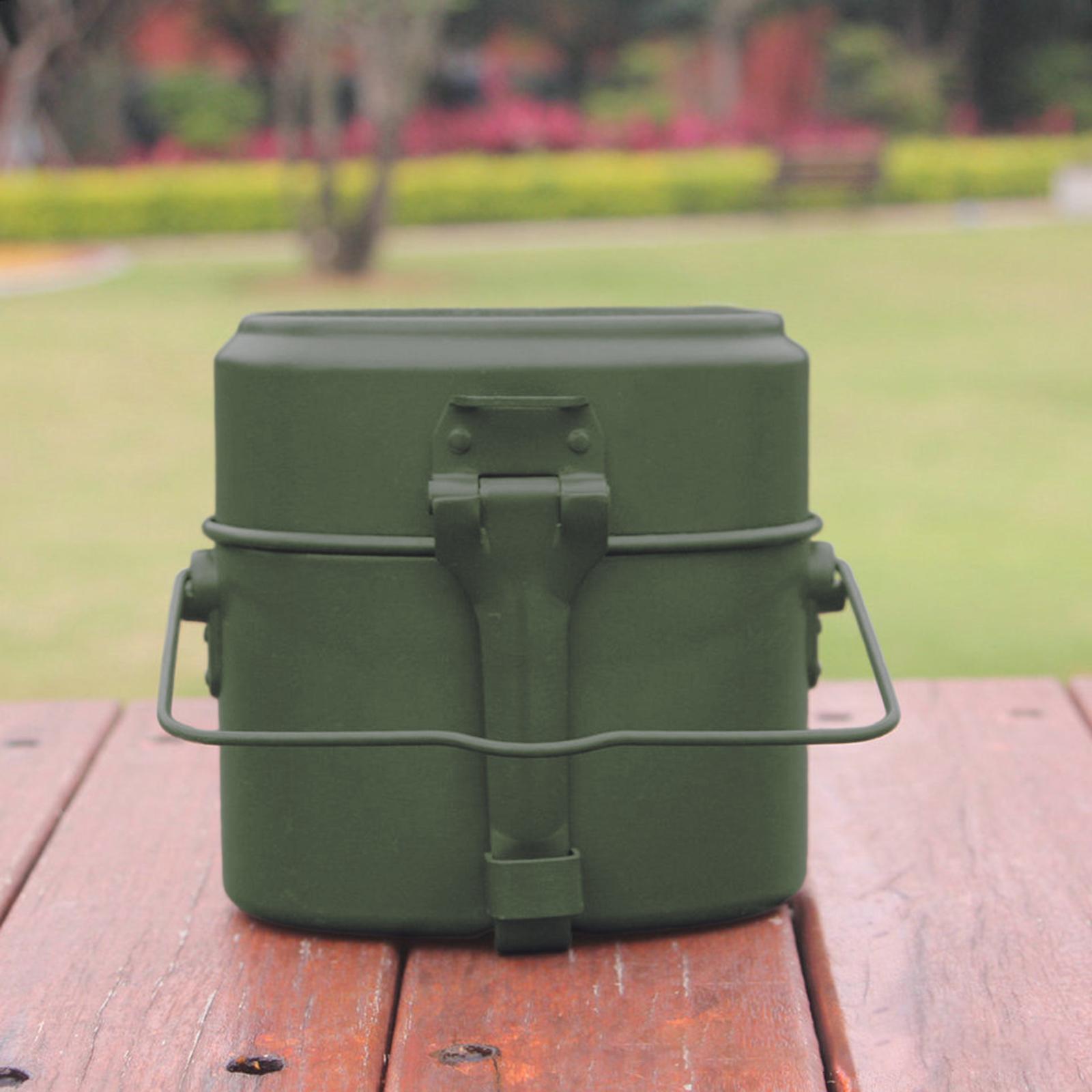 3Pcs/Set Lunch Box Aluminum Po - Camping Cooking Box Set 评论和价格