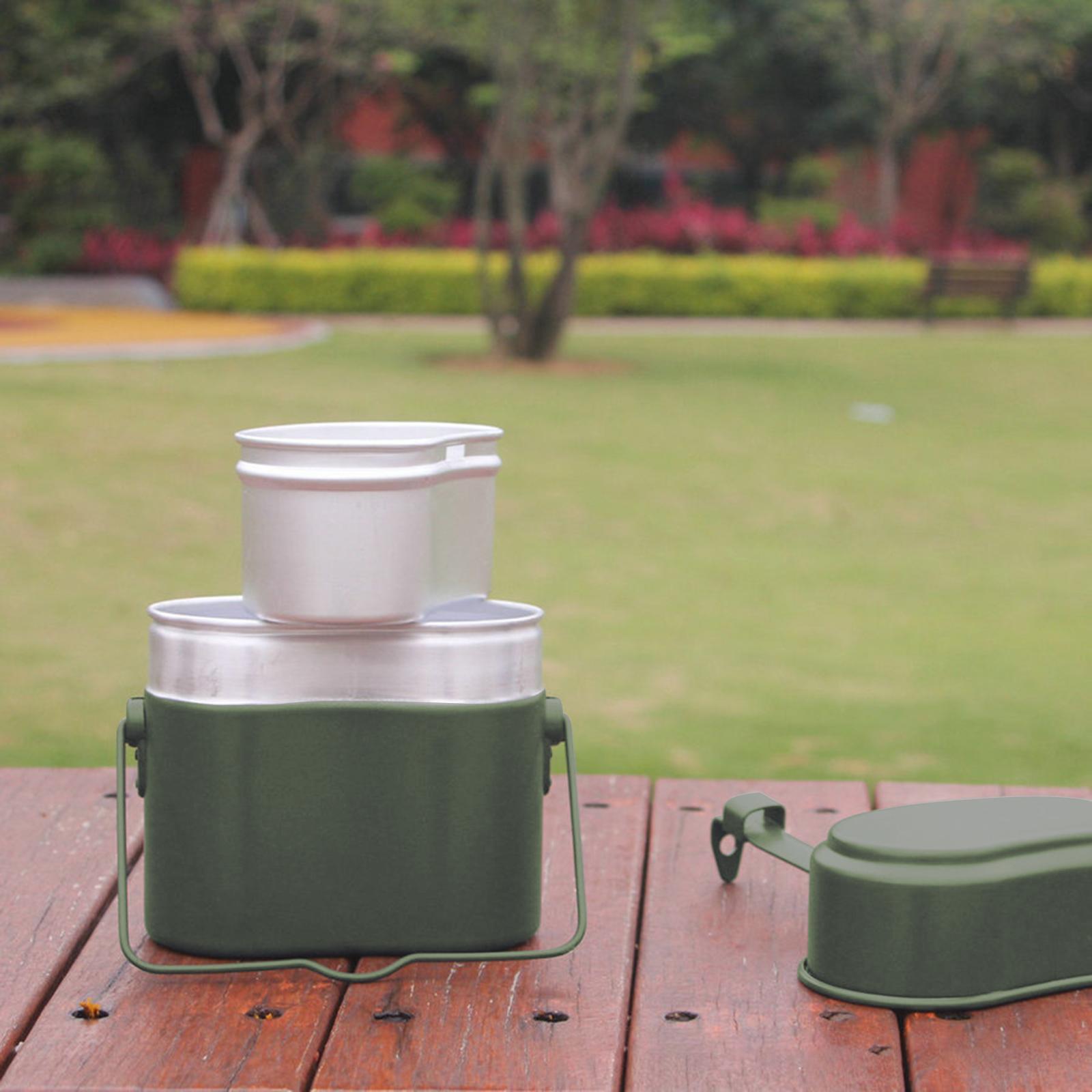 3Pcs/Set Lunch Box Aluminum Po - Camping Cooking Box Set 评论和价格