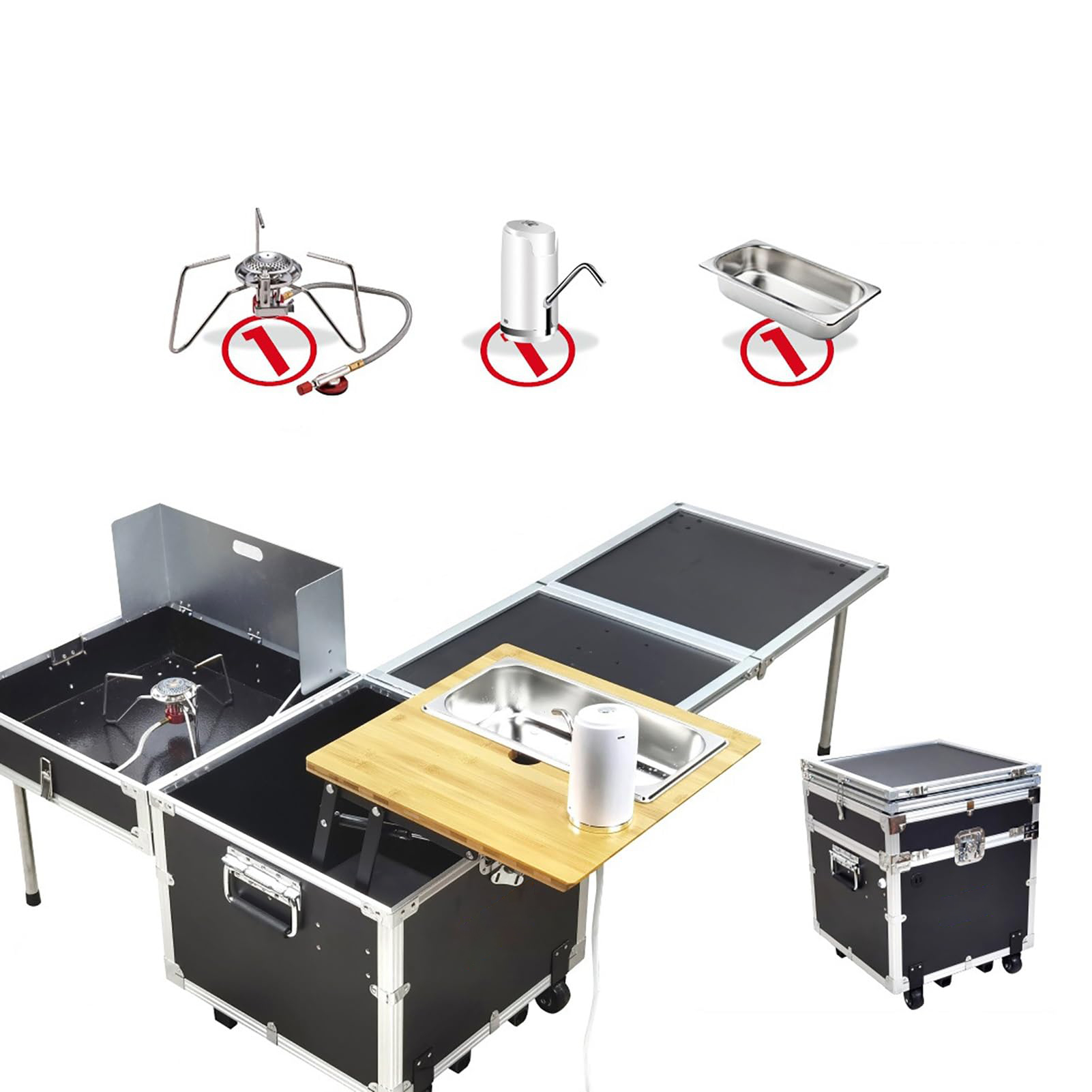 Outdoor Camping Cooking Set Ca - Camping Cooking Box Set 评论和价格