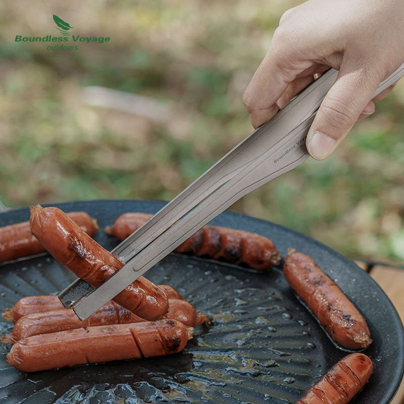 Pure Titanium Barbecue Clip, L - Camping Cooking Lightweight 评论和价格