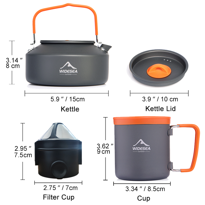 Widesea Camping Coffee Cookwar - Camping Cooking Box Set 评论和价格
