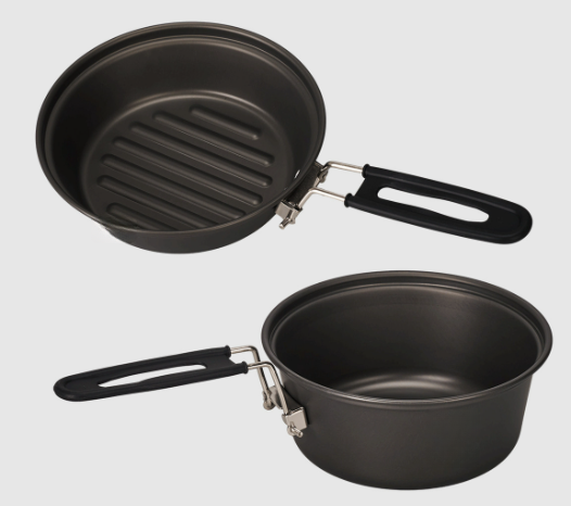 Lightweight Aluminum Alloy Cam - Camping Cooking Set With Kettle 评论和价格