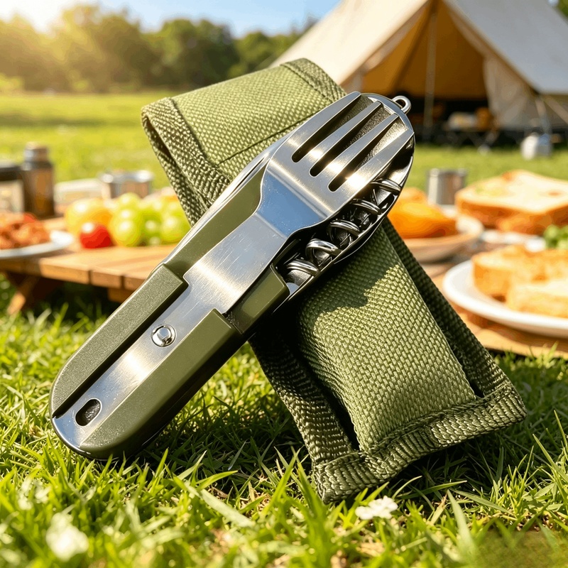 Stainless Steel 7 in 1 Camping - Camping Cooking Knife Set 评论和价格