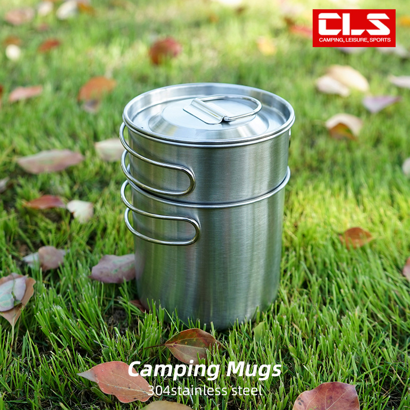 2Pcs/Set Camping Kettle Stainl - Camping Cooking Set With Kettle 评论和价格