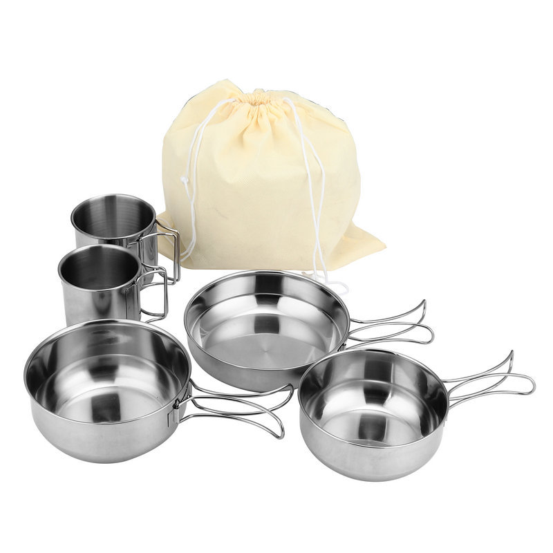 Foldable 5-piece Cups Kitchen  - Camping Cooking Box Set 评论和价格