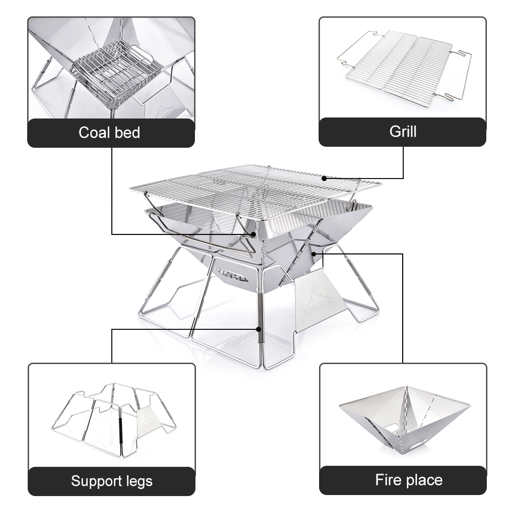 Widesea Windproof Wood-Burning - Camping Cooking Device 评论和价格