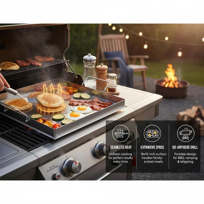 Universal Flat Top Griddle 18x - Camping Cooking Device 评论和价格