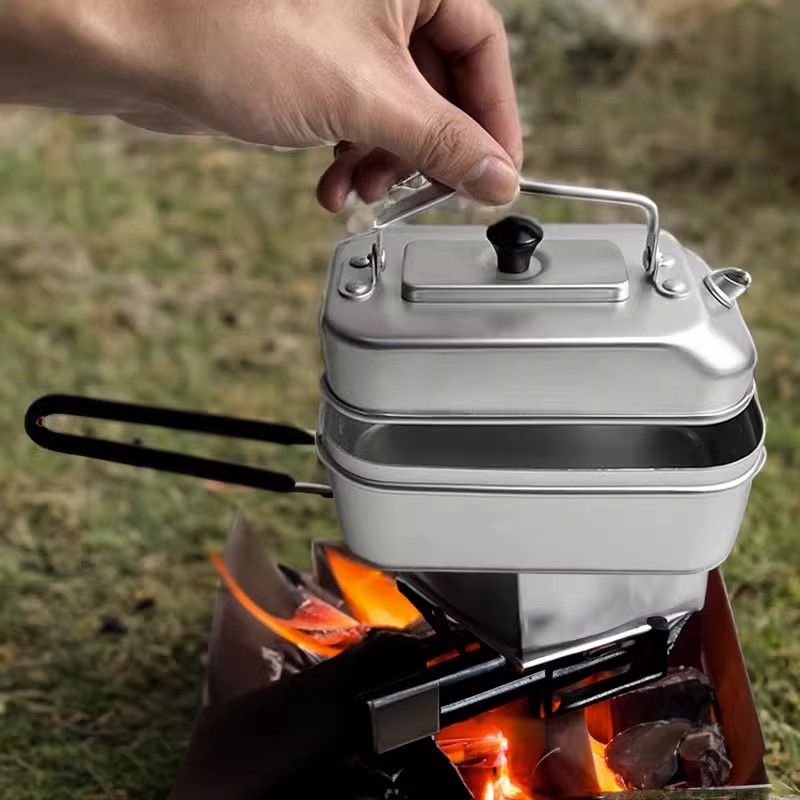 Ultralight Portable Picnic Cam - Camping Cooking Set With Kettle 评论和价格