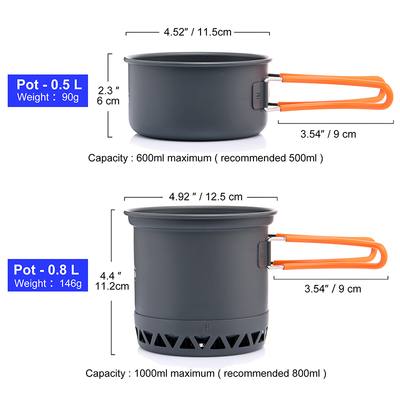 Widesea Portable Camping Cookw - Camping Cooking Ware Set 评论和价格