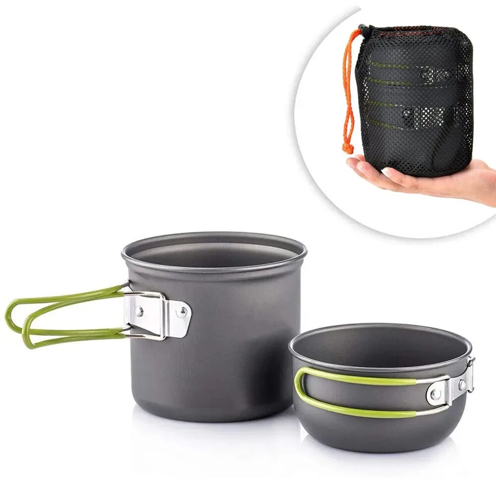 Camping Cookware Mess Kit Ultr - Camping Cooking Ware Set 评论和价格