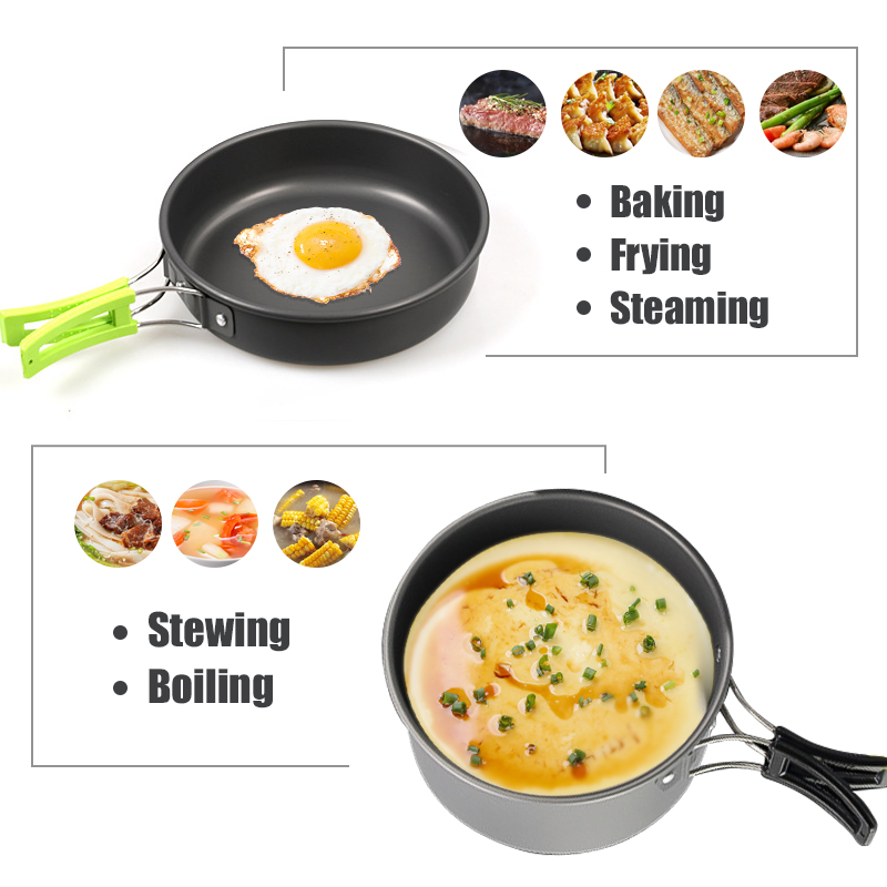 WESTTUNE Camping Cookware Kit  - Camping Cooking Set With Kettle 评论和价格
