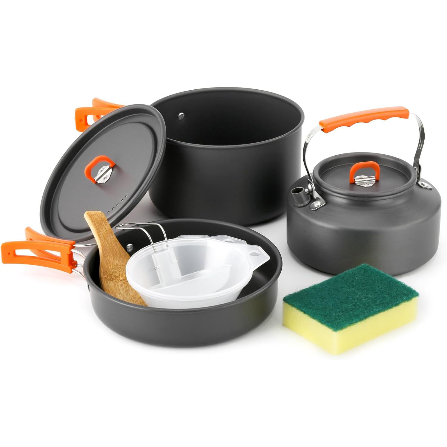 Camping Cookware Camping Pot a - Camping Cooking Set With Kettle 评论和价格
