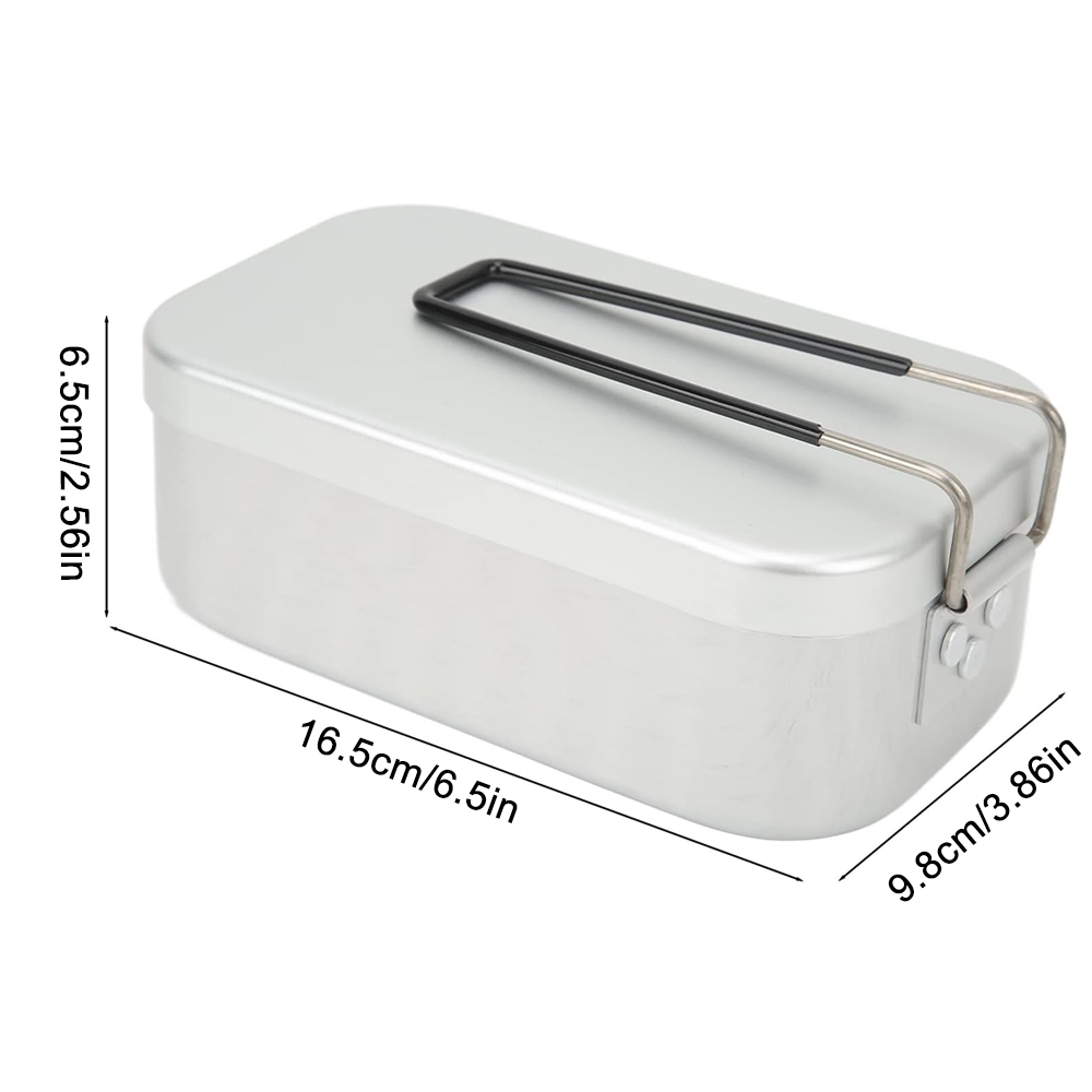 800ML Aluminum Lunch Boxes Out - Camping Cooking Box Set 评论和价格