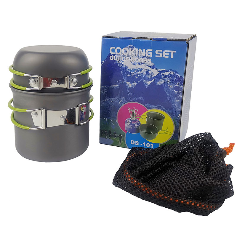 Camping Cookware Kit with Stov - Camping Cooking Box Set 评论和价格