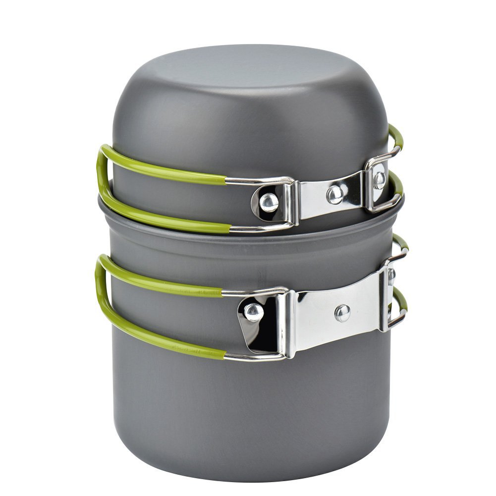 Camping Cookware Kit with Stov - Camping Cooking Box Set 评论和价格