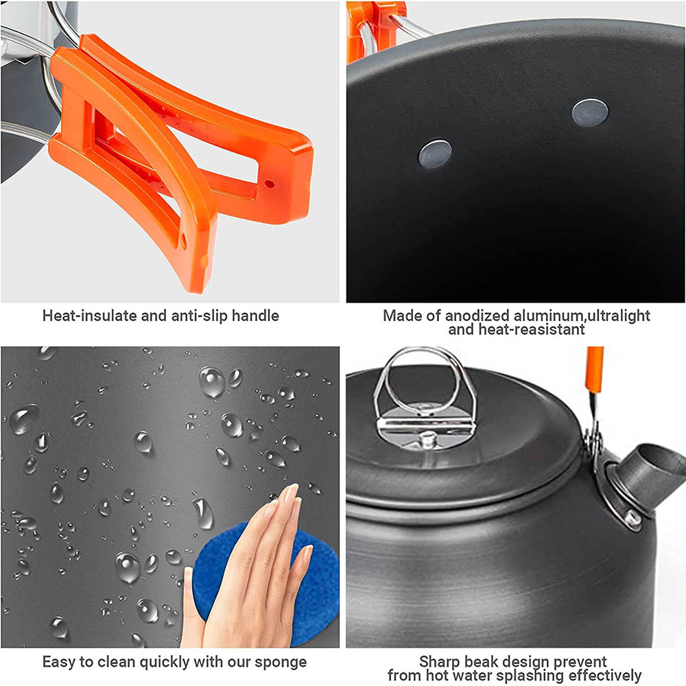 1pcs/1set Camping Cookware Kit - Camping Cooking Ware Set 评论和价格
