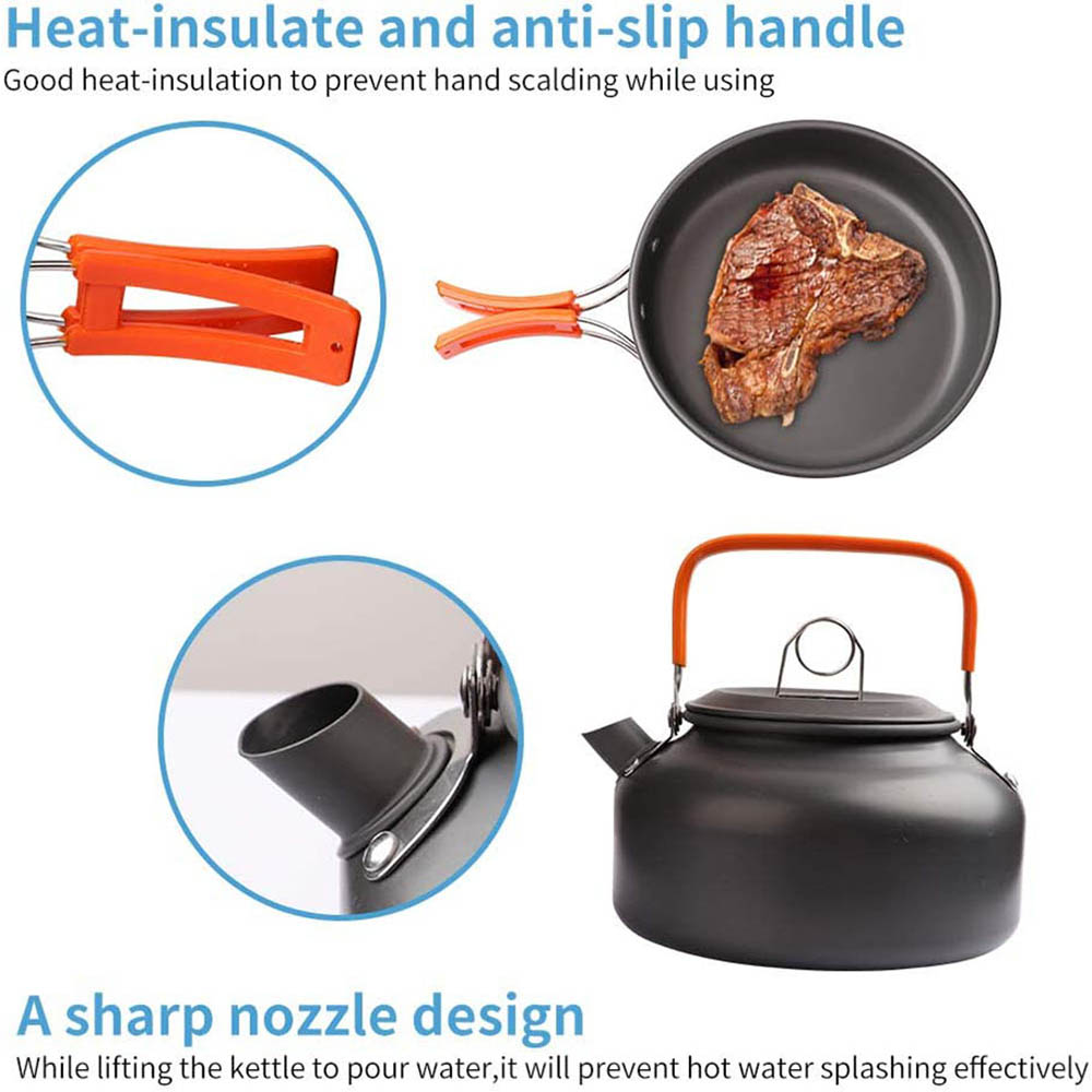 1pcs/1set Camping Cookware Kit - Camping Cooking Ware Set 评论和价格