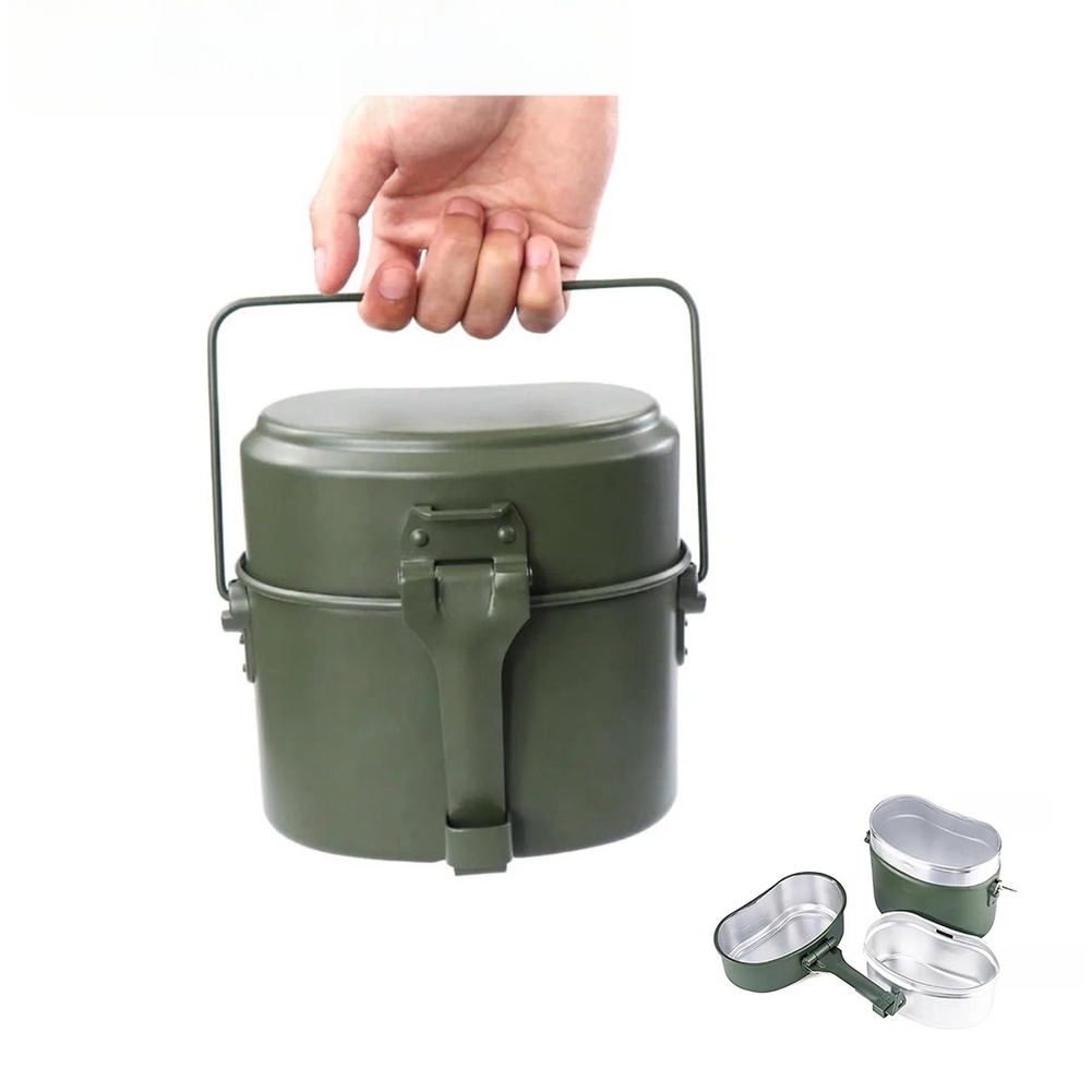 3 Pcs Aluminum Lunch Box Set 6 - Camping Cooking Box Set 评论和价格
