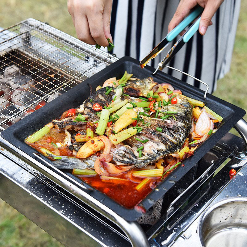 Outdoors Thick Square Grill Pa - Camping Cooking Device 评论和价格
