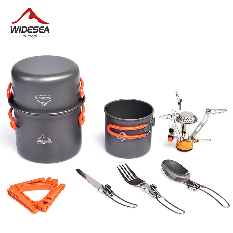 Widesea Camping Cookware Set O - Camping Cooking Knife Set 评论和价格