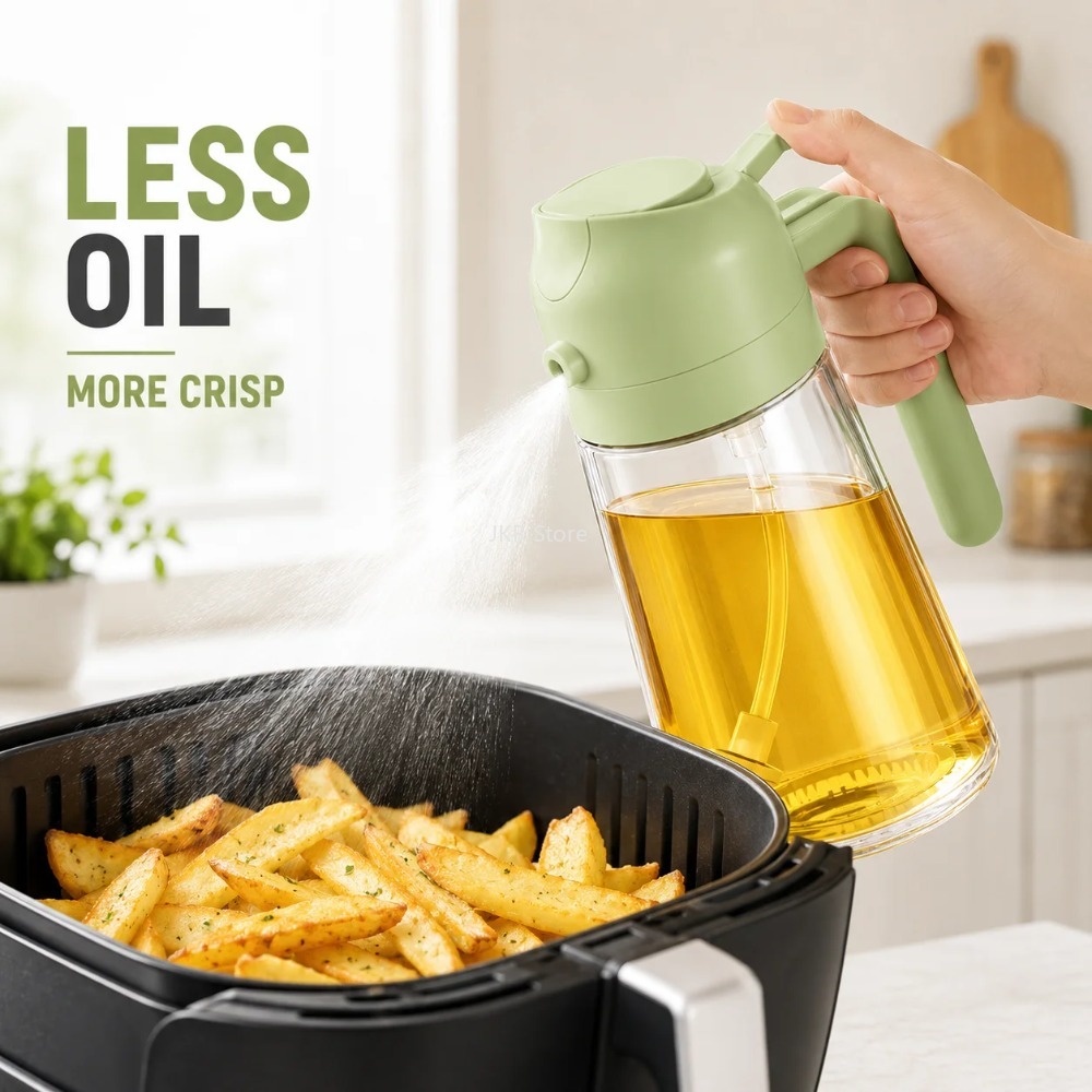 2 in 1 Olive Oil Sprayer Dispe - Camping Cooking Bbq 评论和价格