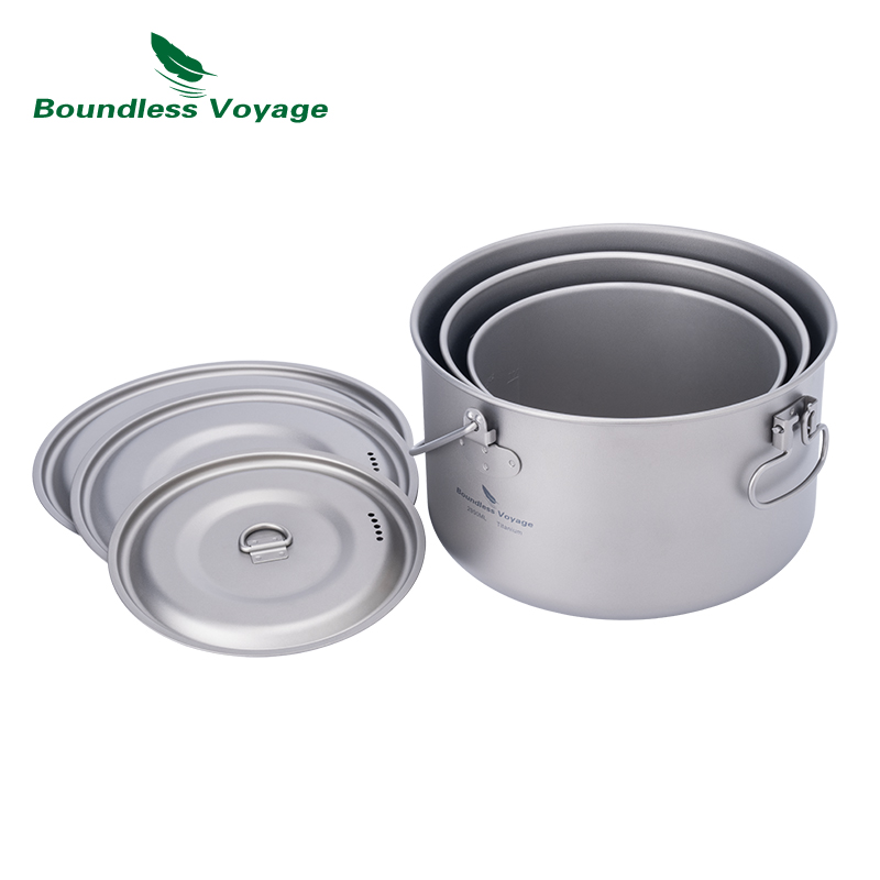 Boundless Voyage Titanium Pot  - Camping Cooking Ware Set 评论和价格