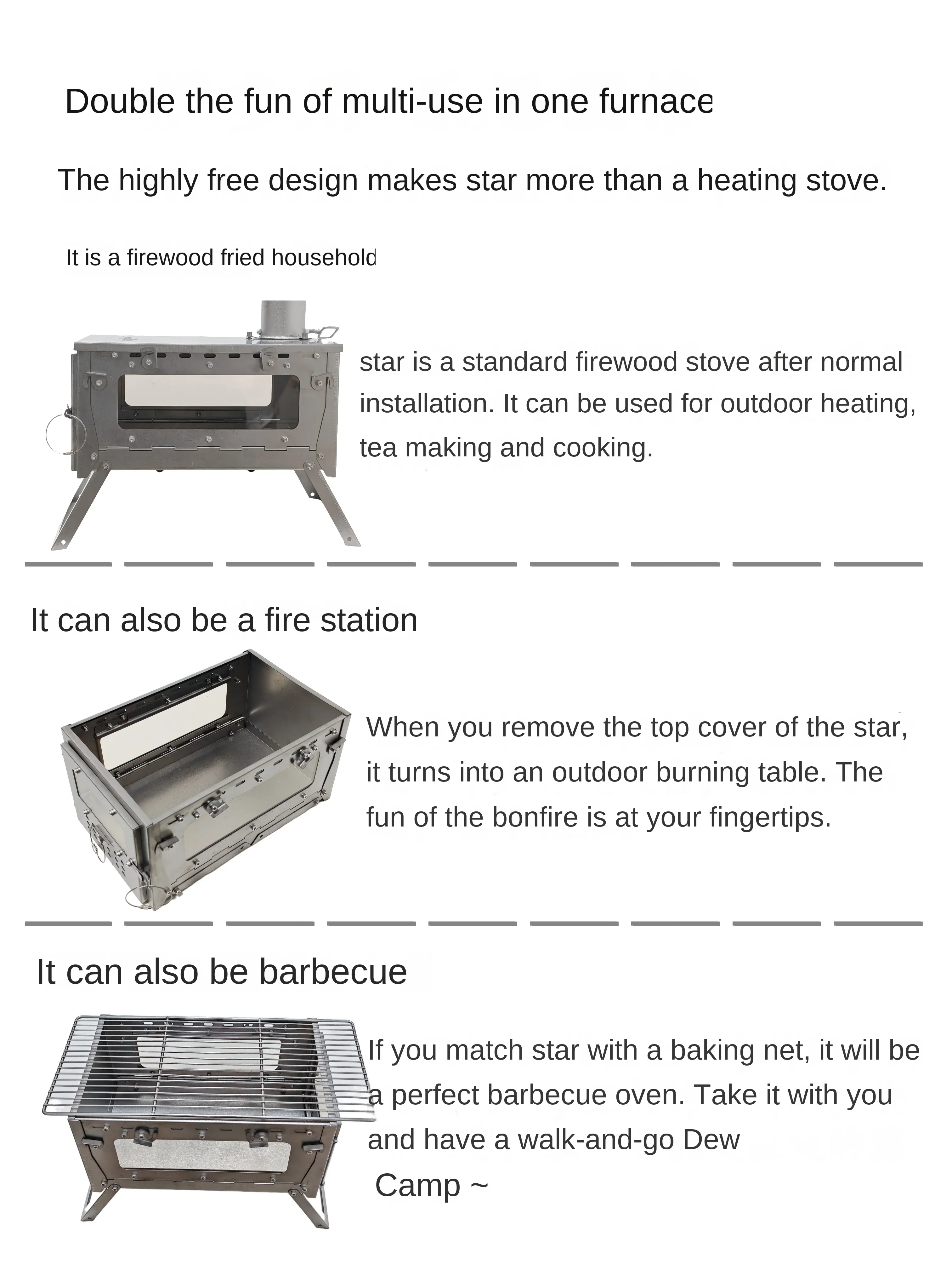 WT Star Ti Titanium Alloy Fold - Camping Cooking Lightweight 评论和价格
