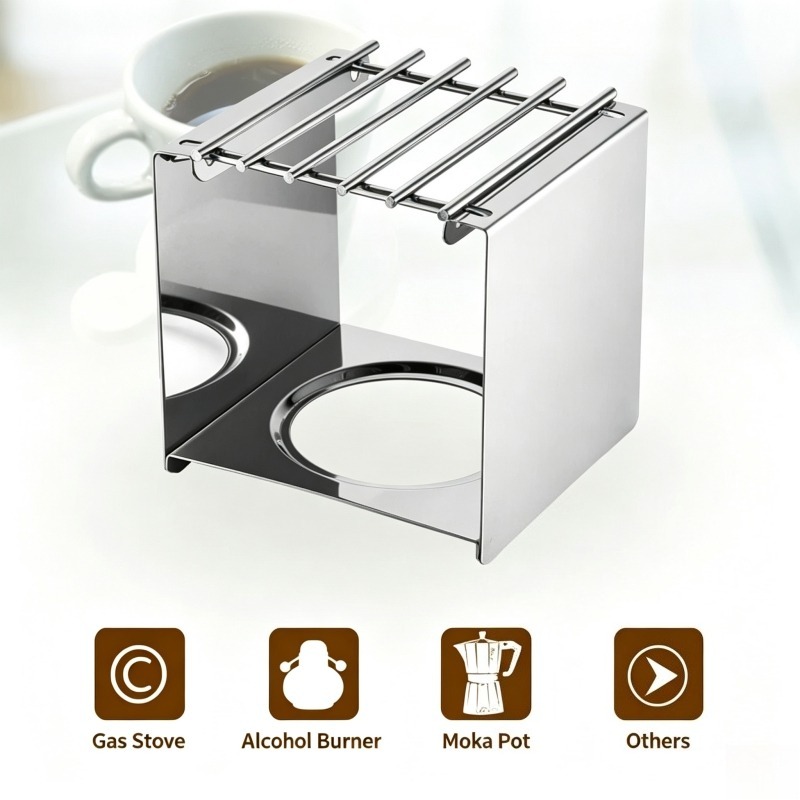 Stainless Steel Square Coffee  - Camping Cooking Device 评论和价格