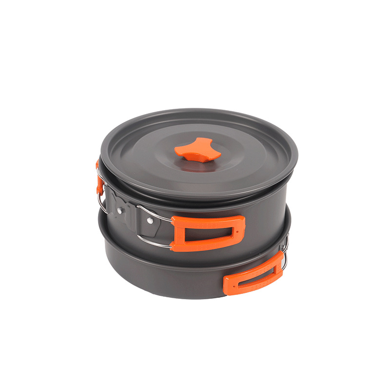 Portable Outdoor Cookware Set  - Camping Cooking Set With Kettle 评论和价格