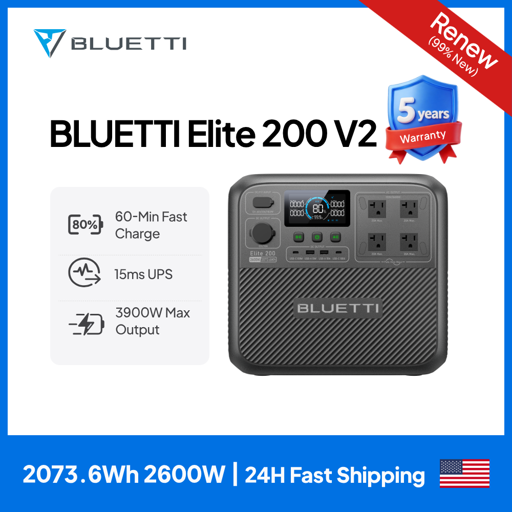 【Renew】BLUETTI Elite 200 V2 Po - Camping Cooking Device 评论和价格