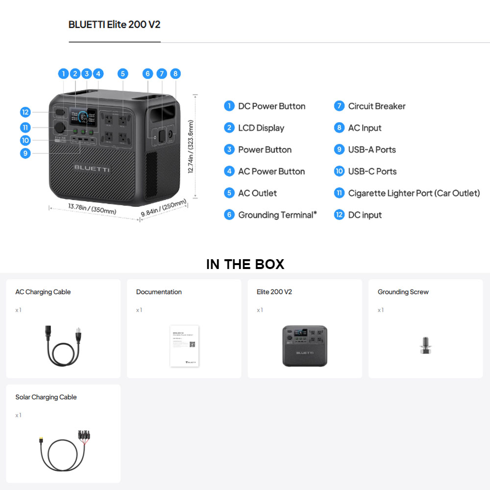 【Renew】BLUETTI Elite 200 V2 Po - Camping Cooking Device 评论和价格