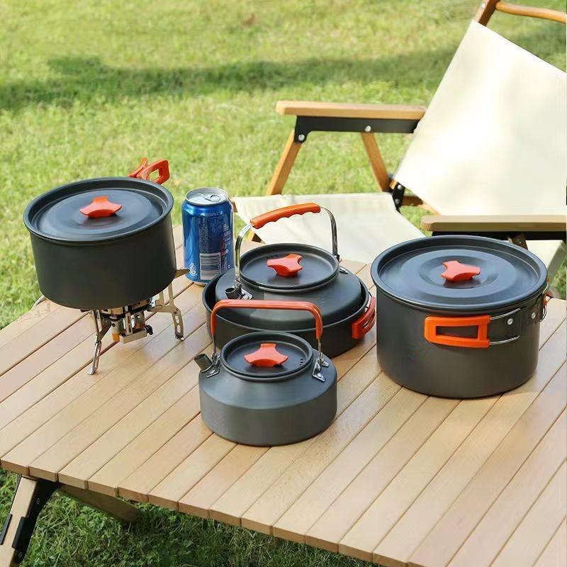 Portable Aluminum Camping Cook - Camping Cooking Ware Set 评论和价格