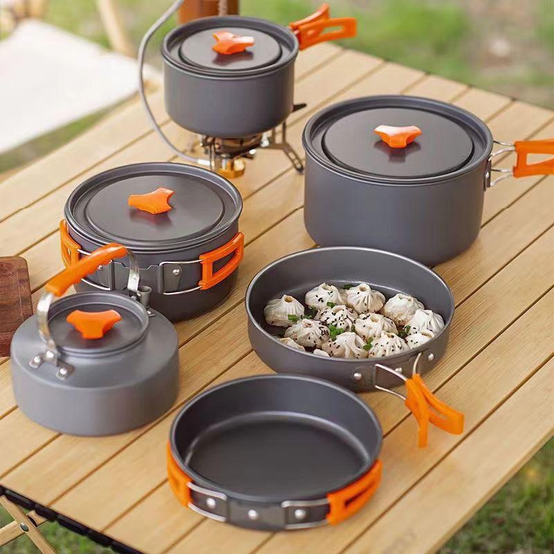 Portable Aluminum Camping Cook - Camping Cooking Ware Set 评论和价格