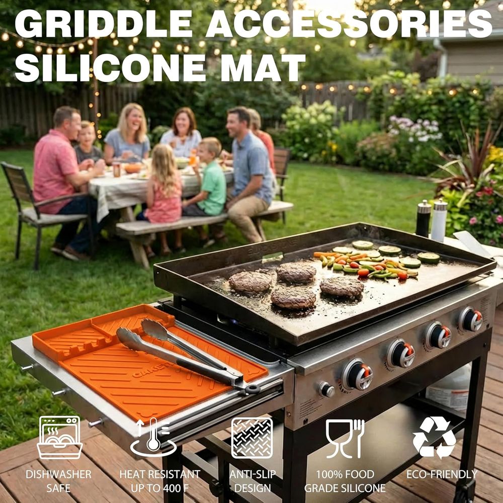 Silicone Grill Mats or Griddle - Camping Cooking Bbq 评论和价格