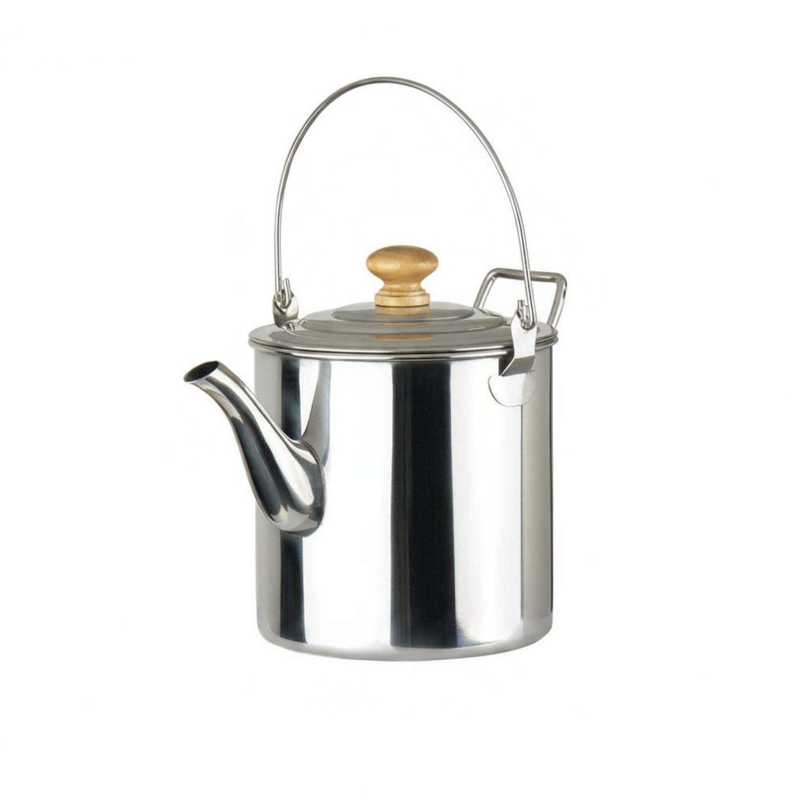 Portable Stainless Steel Outdo - Camping Cooking Set With Kettle 评论和价格