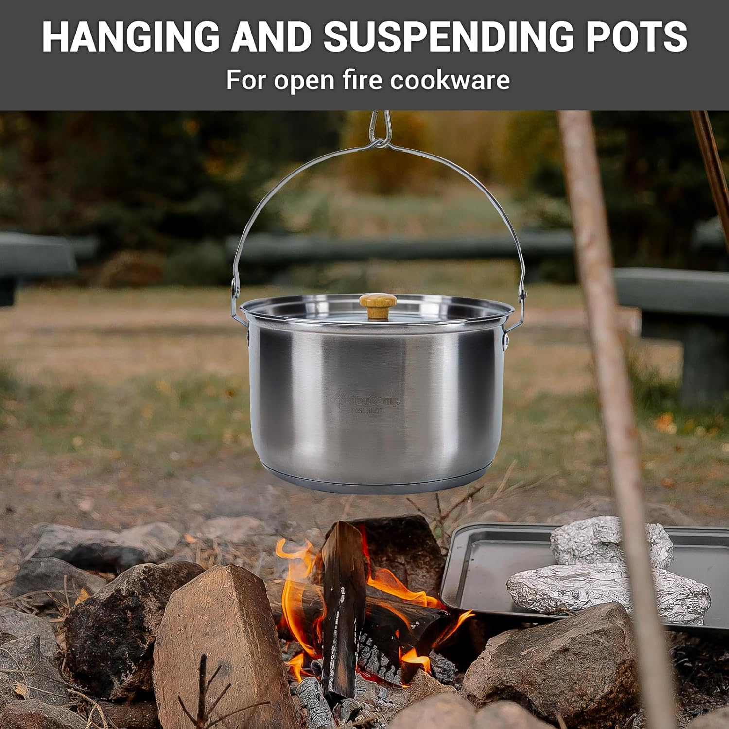 304 Stainless Steel Camping Co - Camping Cooking Set With Kettle 评论和价格