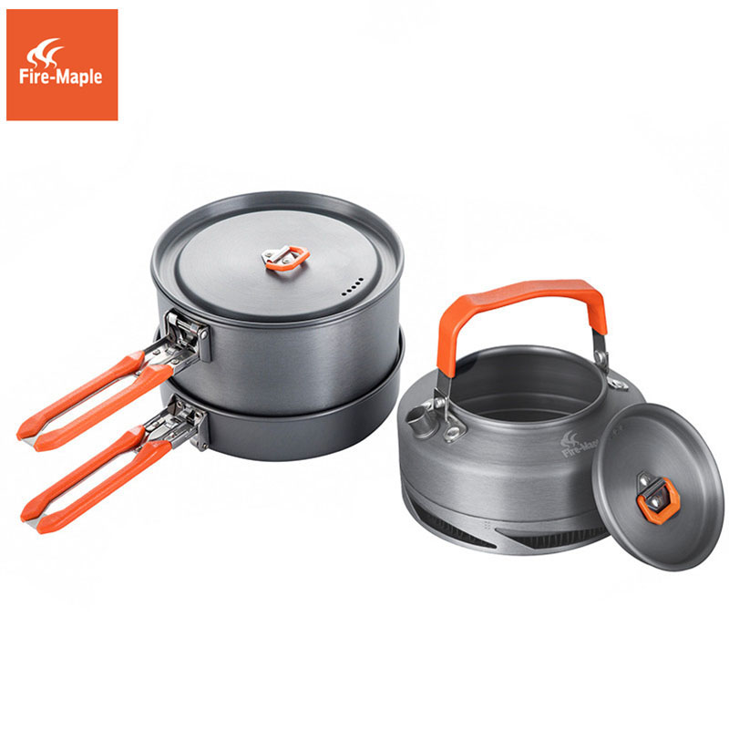 Fire Maple Camping Cookware Ut - Camping Cooking Set With Kettle 评论和价格
