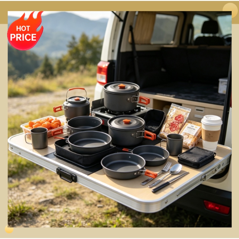 Camping Cooking set Camping Co - Camping Cooking Ware Set 评论和价格