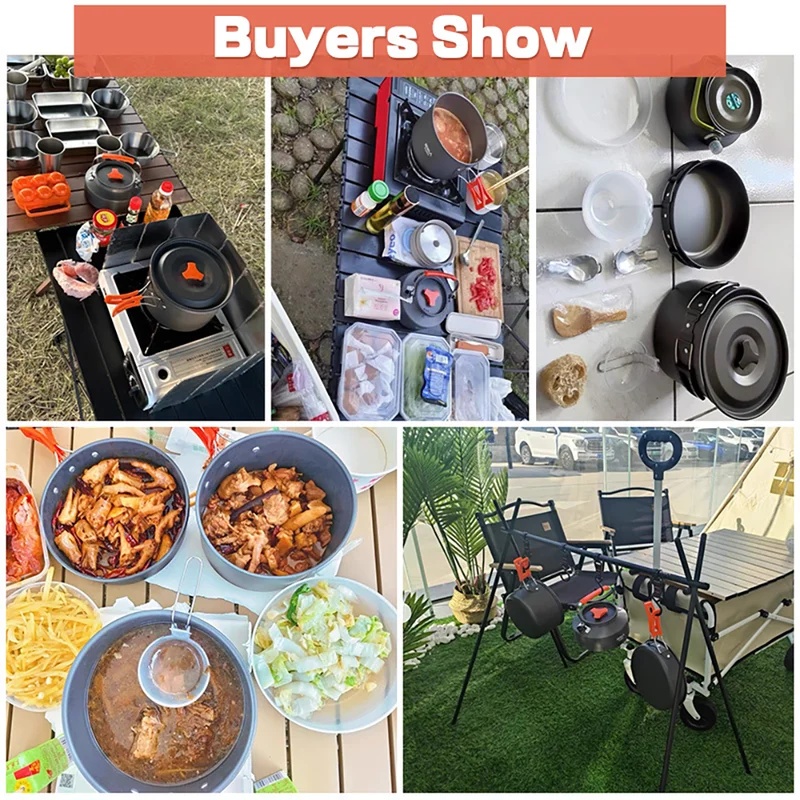 Camping Cooking set Camping Co - Camping Cooking Ware Set 评论和价格